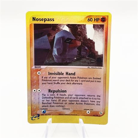 Whole Hog Online Auctions Nosepass Pokemon Card