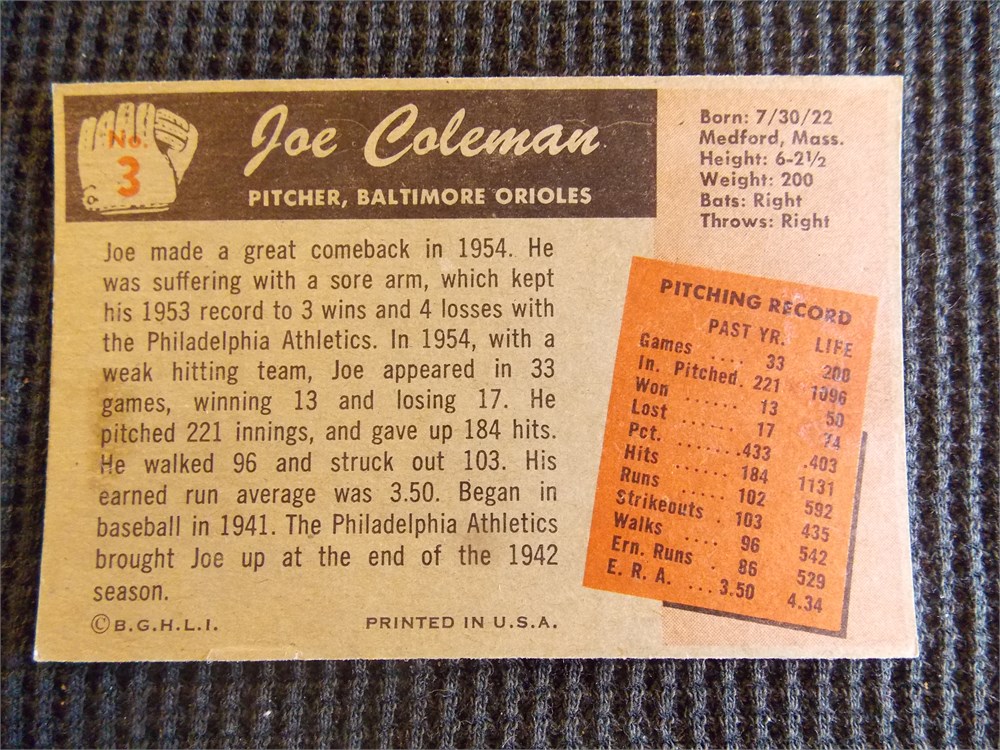 Rust Belt Revival Online Auctions Bowman Joe Coleman