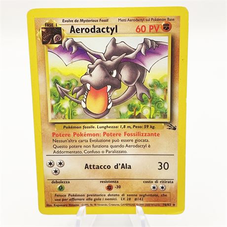 Whole Hog Online Auctions 1999 2000 Aerodactyl Pokemon Card