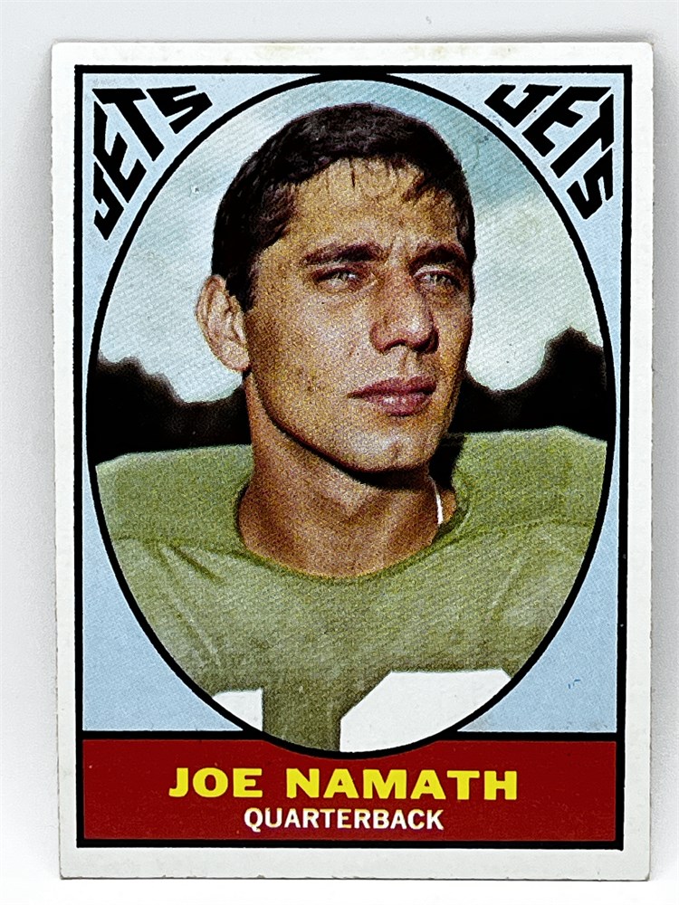 Rust Belt Revival Online Auctions Joe Namath 1967 Topps 98 Football Card