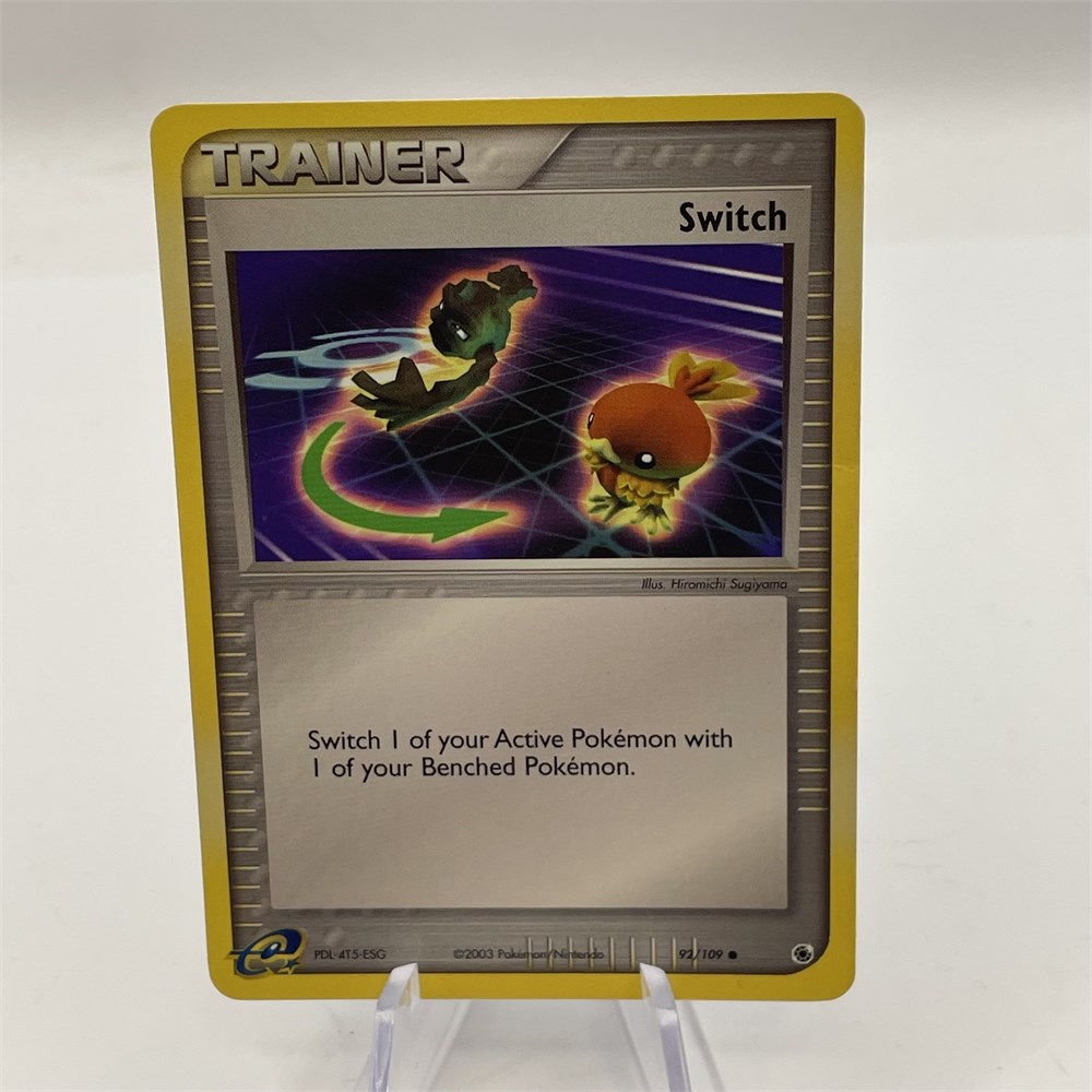 Whole Hog Online Auctions 2003 Trainer Switch Pokemon Card