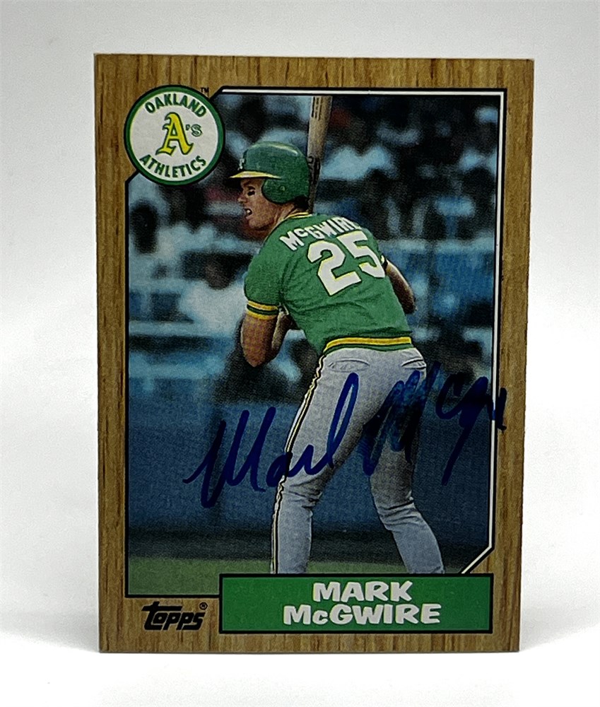 Rust Belt Revival Online Auctions Mark McGwire Oakland A S Athletics