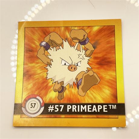 Whole Hog Online Auctions 1999 Primeape Pokemon Action Flipz