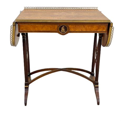 French Revival Reproduction Drop Leaf Table
