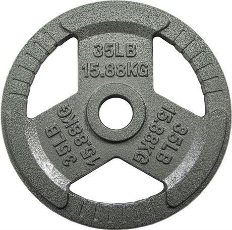 New 35 lb. weight Olympic iron weightlifting plate