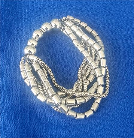 Pretty multi strand bead bracelet