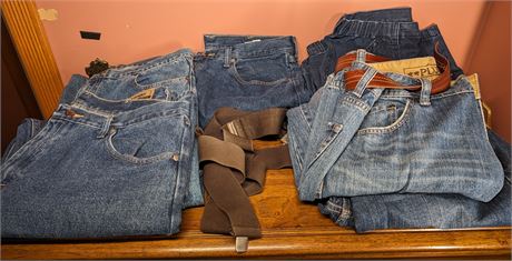 Rust Belt Revival Online Auctions - Assorted Jeans, Suspenders, and More