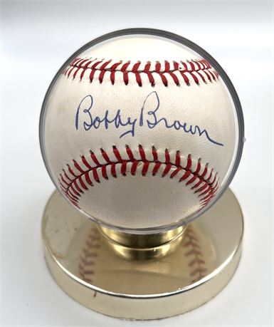 Bobby Brown Signed American League Baseball