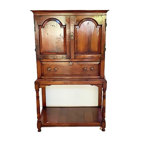 Dutch Colonial Style Tall Double Door Cabinet