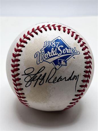 Autographed Jeff Reardon Signed 1987 World Series Baseball