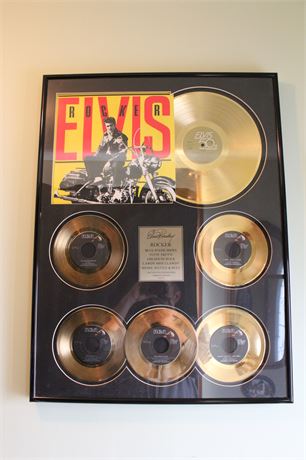 Elvis Presley 24kt Gold Plated Records Limited Edition127/135