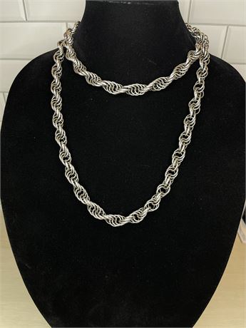 Chunky Multi Link Long Chain Necklace
