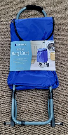 New in pkg Whitmor Rolling Bag Cart 11 x 12.25 x 34 (Wheels are in the bag)