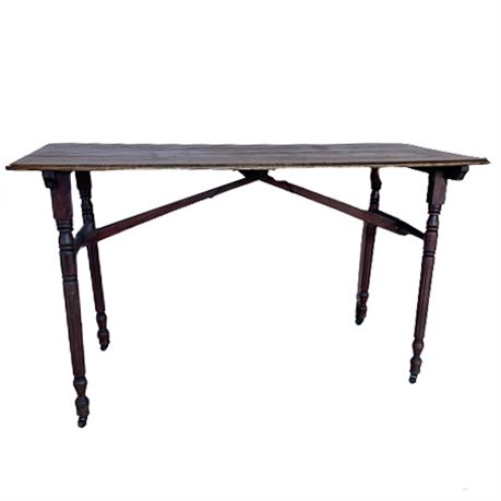 Antique Bradfield 1875 Quarter Sawn Oak Folding Table