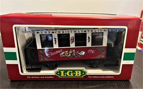 1996 LGB The Christmas Passenger Box Car #36076 New In Box