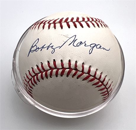 Bobby Morgan Signed National League Baseball