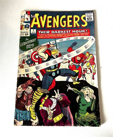 Aug 1964 Vol. 1 #7 Marvel Comics "THE AVENGERS" Comic Rare