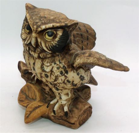 Ceramic Owl Figure