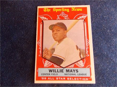 1959 Topps #563 Willie Mays All-Star