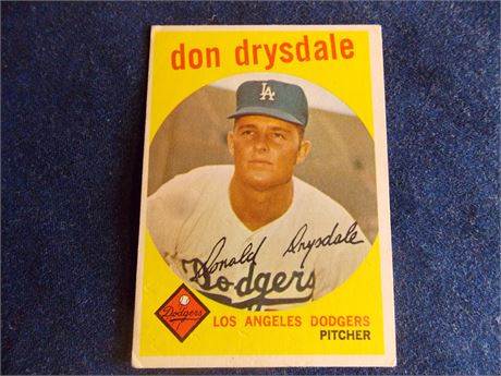 1959 Topps #387 Don Drysdale