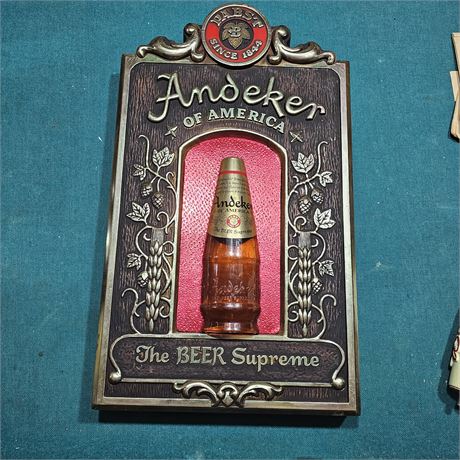 Vintage Pabst Andeker of America The Beer Supreme Advertising Sign