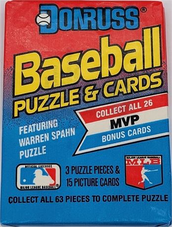 1989 Don Russ Leaf Baseball Card Unopened Pack