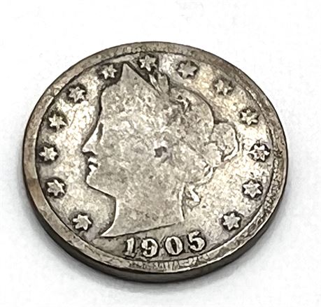 1905 Silver Liberty Head V Nickel