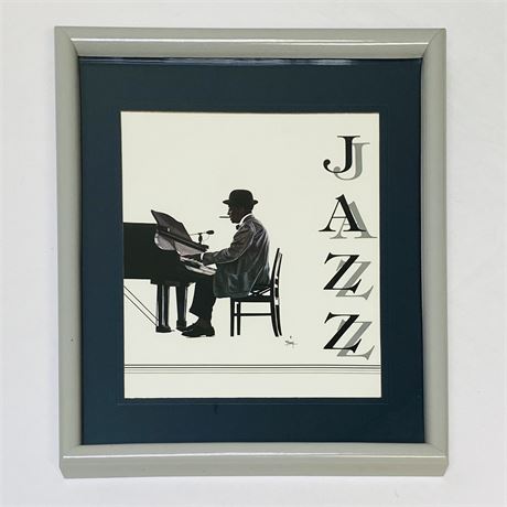 Tom C. Kinney Signed Jazz Art Print