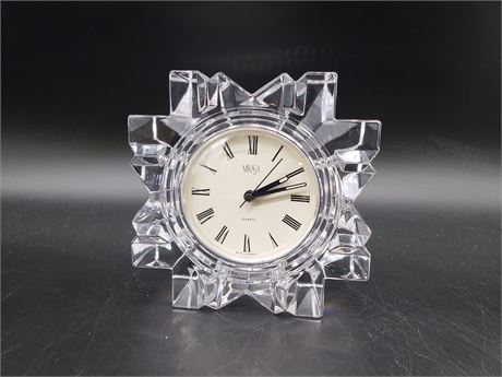 Mikasa Lead Crystal German Clock