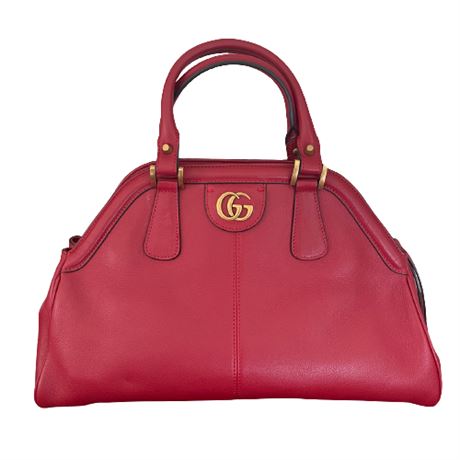 Gucci Red Re(Belle) Medium Handle Bag