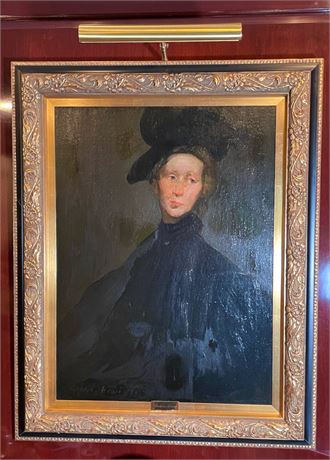 After Robert Henri, Oil on Canvas Portrait
