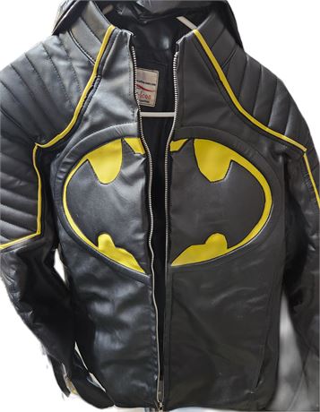 Leather-Icon Batman Leather Jacket, Medium