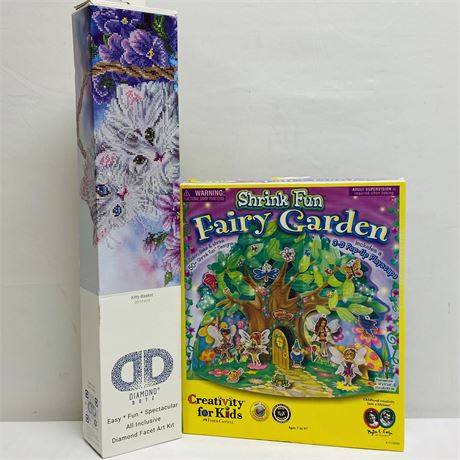 New Craft Bundle! - Diamond Dotz and Shrink Fun Fairy Garden