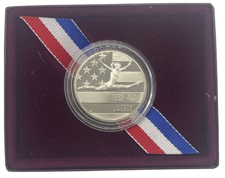 1992 US Mint Proof Olympic Liberty Half Dollar Coin (w/ Box)