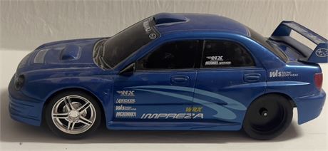 Blue Subaru Impreza WRX