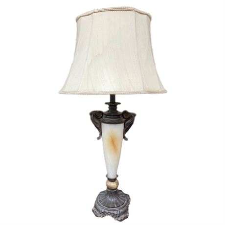 Decorator Alabastor Style Occasional Table Lamp