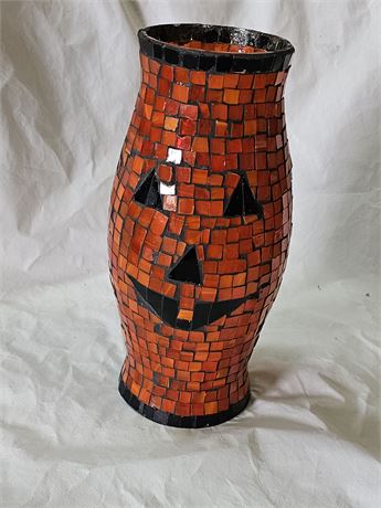 Mosaic glass Halloween decorative vase