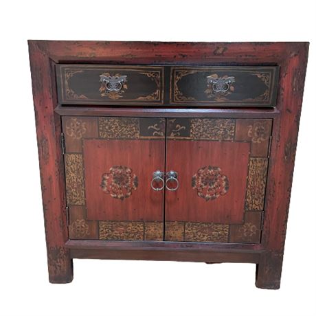 Hooker Furniture Hand Painted Console Cabinet