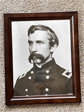 Framed Photo of US Civil War Union General Joshua Lawrence Chamberlain