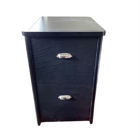 Wood Contemporary File Cabinet