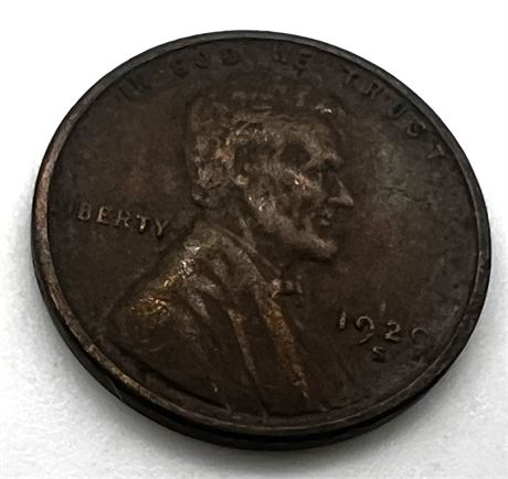 1929 S Lincoln Wheat Penny