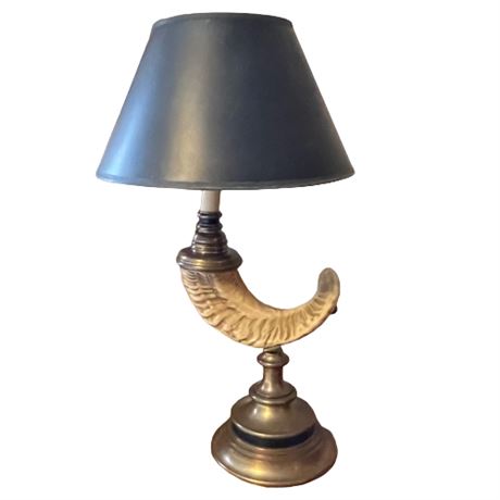 Vintage Chapman Faux Horn Lamp