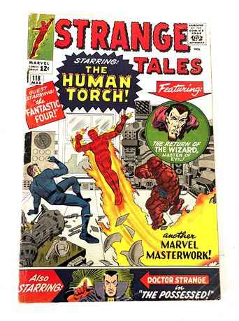 March 1964 Vol. 1 #118 Marvel Comics "STRANGE TALES" Comic Rare