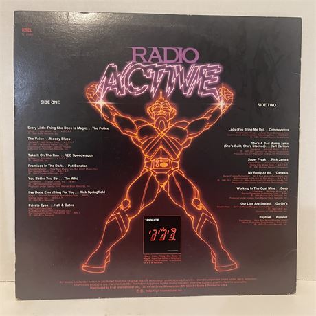 Radio Active K-Tel TU-2940 Vinyl LP US