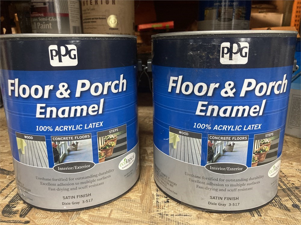 Rust Belt Revival Online Auctions - (2) Ppg Floor & Porch Enamel Satin 