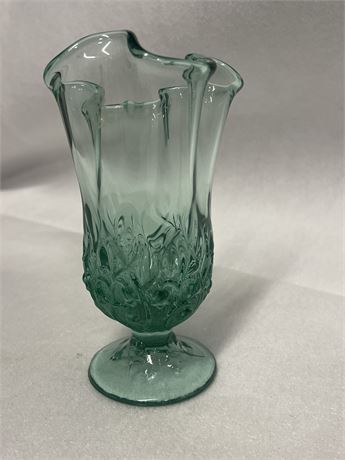 Fenton Blue Opal Lily of the Valley Handkerchief Vase