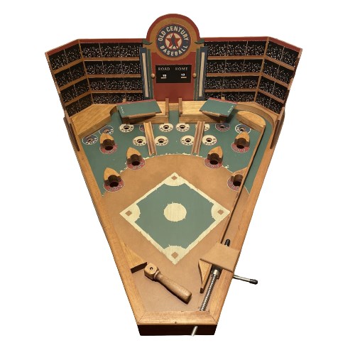 Bid On Everything - Classic Old Century Wood Pinball Baseball Game