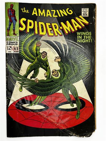 Amazing Spider-Man #63 Comic Book Wings in the Night!