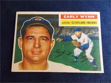 1956 Topps #187 Early Wynn, Cleveland Indians