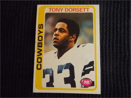 1978 Topps #315 Tony Dorsett rookie card